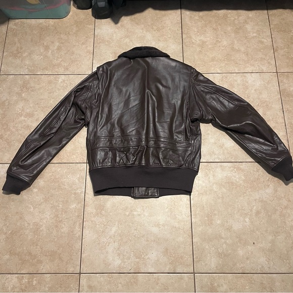 US Navy Issue Military Spec Type G-1 Leather Flight Jacket - Picture 4 of 5
